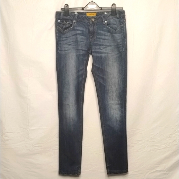 MEK DNM size 29 low rise naxos skinny jeans medium blue for women - Picture 1 of 9